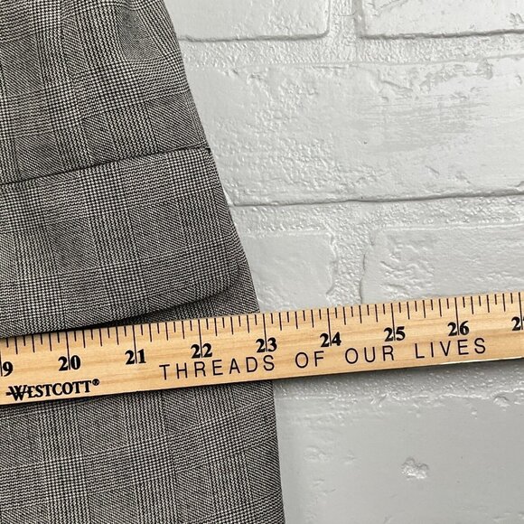 Sterling & Hunt Kuppenheimer Blazer Men‎ 44 Black White Plaid Premier Ed USA VTG - Picture 12 of 16